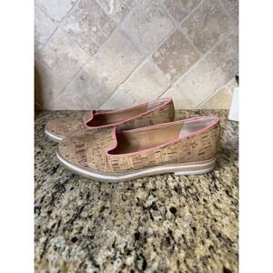 Sam Edelman Circus Addison‎ Size 7.5 Cork Pink Flat Shoes Clean